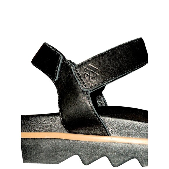 Cougar Water Repellent Adjustable Leather Sandals Nolo Black Fisherman Size 10 - Picture 4 of 7